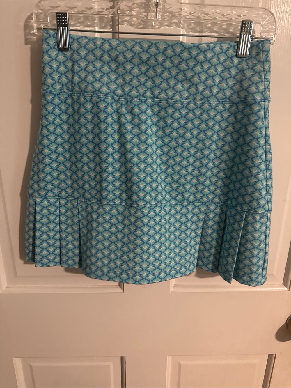 Sigrid olsen Blue Patterned Pleated Women's Skirt